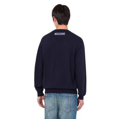 THE EXTRA-FINE MERINO WOOL PULLOVER WITH INTARSIA